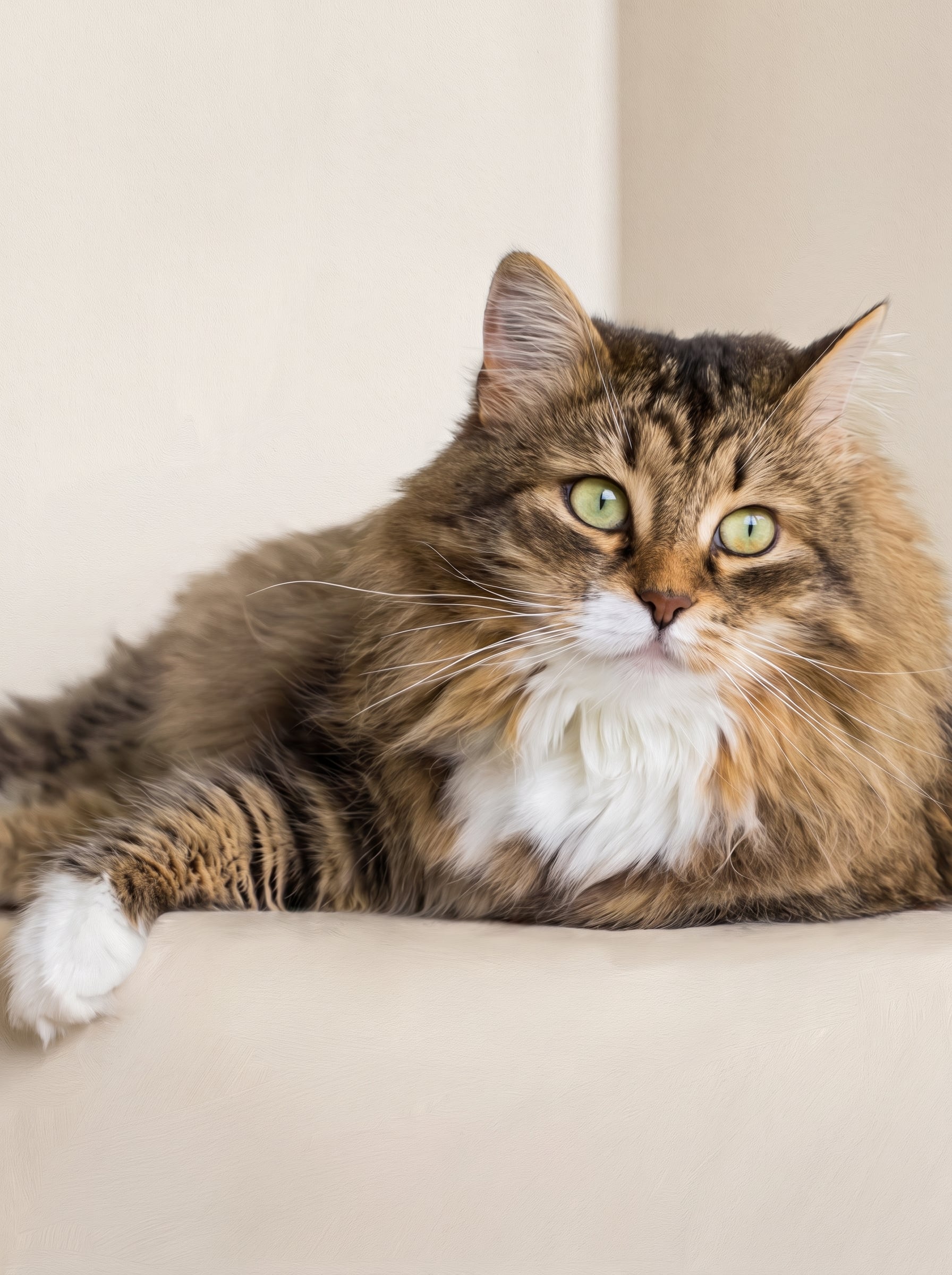 Finished Editorial Gallery portrait of a tabby cat